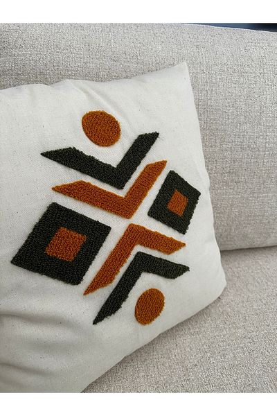 NURHAN HOME COLLECTION Κεντημένο κάλυμμα μαξιλαριού ριχτάρι 1 τεμαχίου