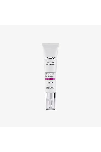Oriflame Novage+ Lift + Firm Eye Cream – firmness, lifting and visibly rejuvenated contour, 15ml.