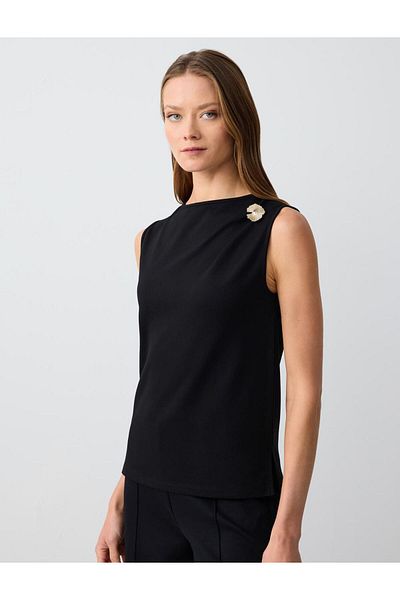 Jimmy Key Black Blouse