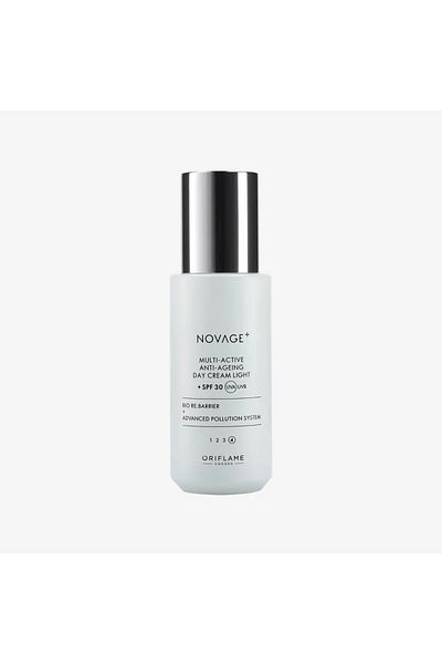 Oriflame Cremă de zi lejeră SPF 30 Novage+ Multi-Active Anti-Ageing Oriflame, combate semnele de îmbătrânire