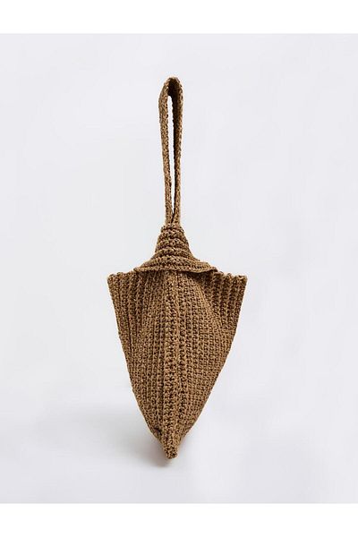 Jimmy Key Straw Hand Bag