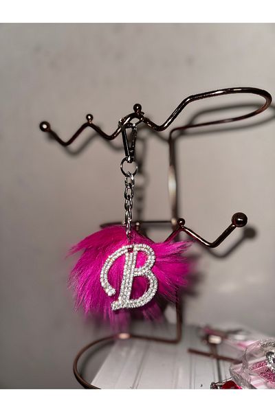 Arabasına Aşıklar Kulubü White Feather Letter Set, Backview Ornament and Keychain (Send a Message with the Letter You Want)
