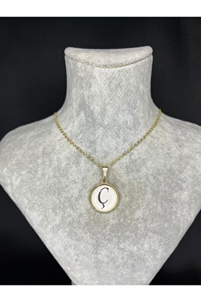 Mos Tespih Letter C Special Design Steel Necklace