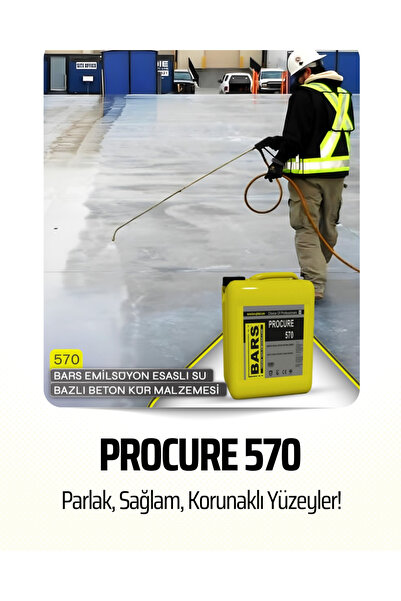 BARS PROCURE 570, Su Bazlı Beton Kür Malzemesi Akrilik Esaslı Şeffaf Film 30 kg