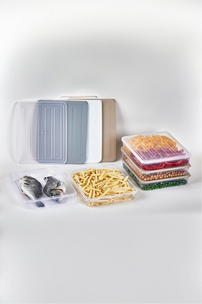 follow me DeepFreezer Organizer Saklama Kabı Büyük (2.4 LT)(6 Adet)