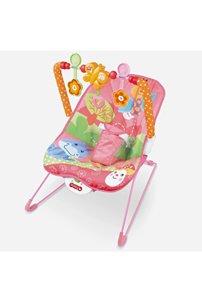 rexa كرسي هزاز للأطفال الصغار مع موسيقى واهتزاز - وردي