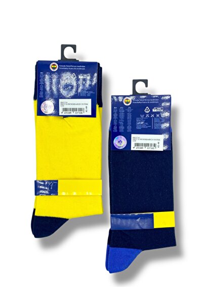 Fenerbahçe Lisanslı Yetişkin 2 Çift Soket Çorap 1907 - EK