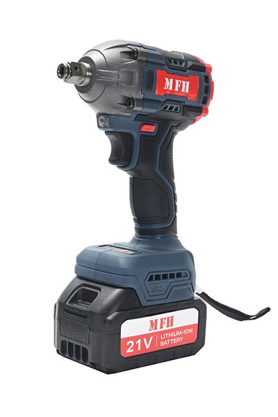Lawazim MFH 21V Cordless Impact Wrench – High Torque 2 Batteries Lightweight Design for Car Tire Repair &DIY