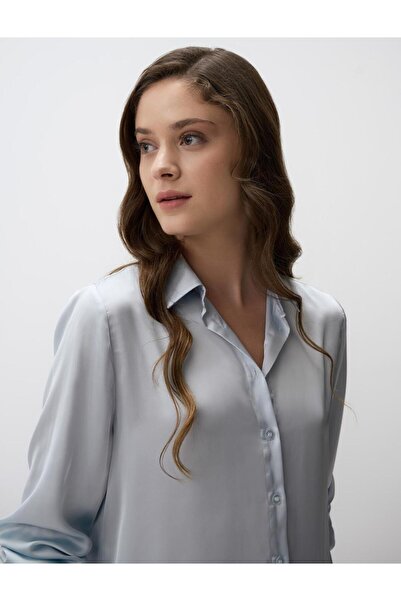 Jimmy Key Long Sleeve Satin Shirt