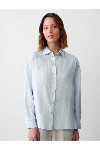 Jimmy Key Light Blue Woven Shirt