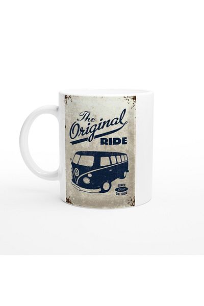 MESCHAIN كوب مطبوع عليه The Original Ride Retro Minibus