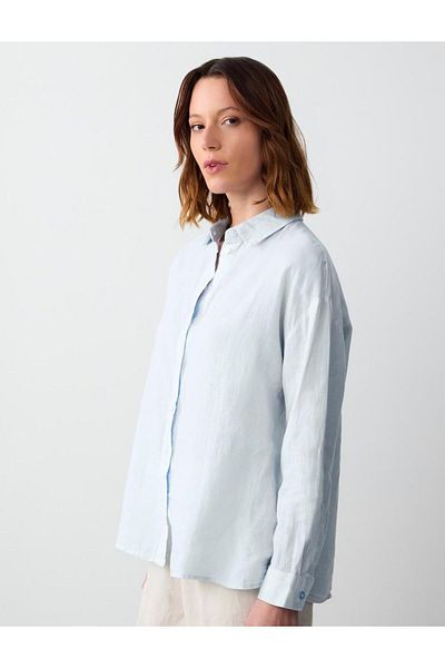 Jimmy Key Light Blue Woven Shirt