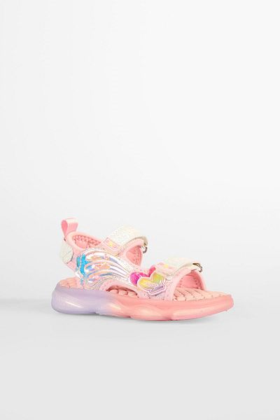 Vicco Lightweight and Flexible Sole Butterfly Girl's Lighted Sandals