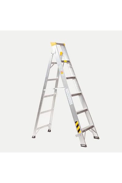 Mazaya Aluminium Mazaya Aluminum Foldable Ladder 6 Steps