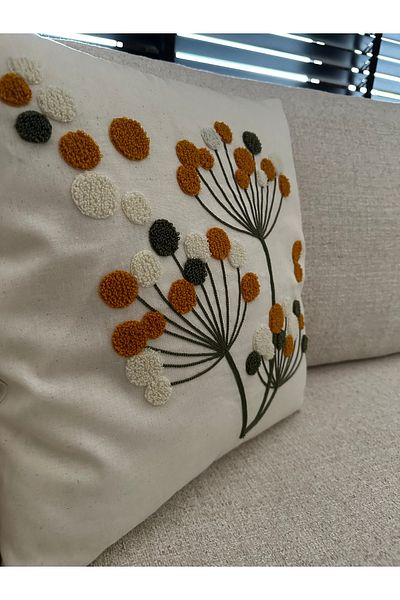 NURHAN HOME COLLECTION Κεντημένο κάλυμμα μαξιλαριού ριχτάρι 1 τεμαχίου