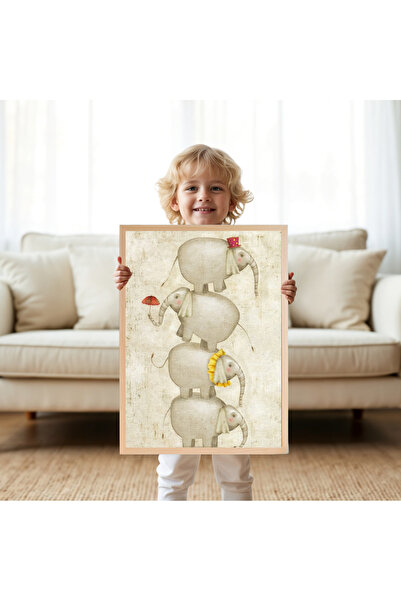 woodhomeworks Tek Parça Çocuk Odası Doğum Günü Dekor Tablo Ttk