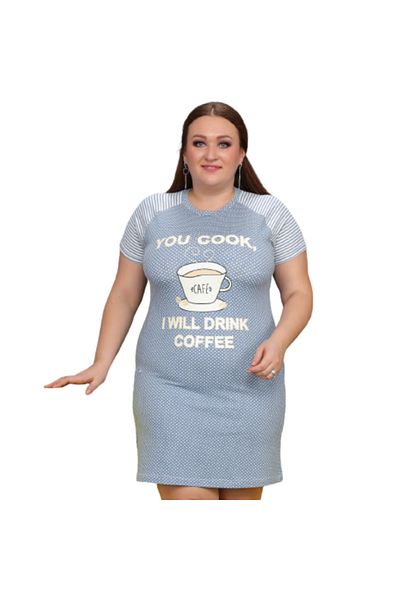 Generic Plus size cotton nightgown