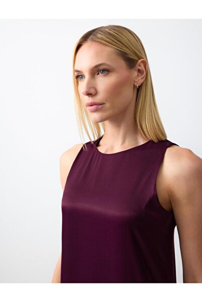 Jimmy Key Sumac Sleeveless Satin Midi Dress