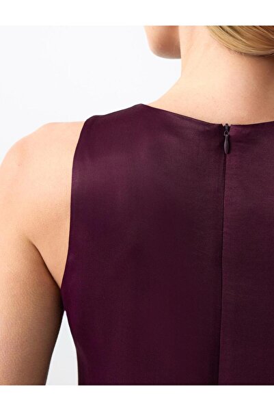 Jimmy Key Sumac Sleeveless Satin Midi Dress
