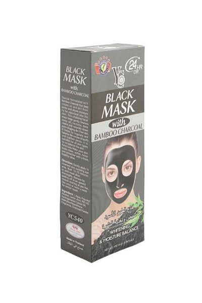 YC Black Mask With Bamboo Charcoal 100ml