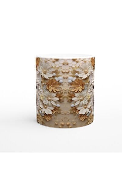 MESCHAIN كوب مطبوع عليه شخصية جحر التوأم في الزهور