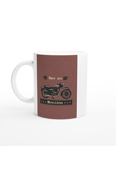 MESCHAIN الحب للدراجة النارية - كوب مطبوع عليه Amor Por Motocicletas