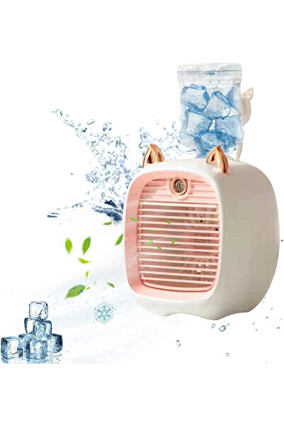 Primo Plus Portable Air Conditioner Fan Mini Evaporative Air Cooler Rechargeable 3 Speeds Personal fan