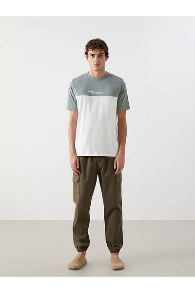 LC Waikiki Ανδρικό T-Shirt Standard Mold 100% βαμβακερό χτενισμένο ύφασμα