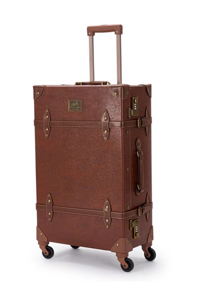 LİMRA Limra Classic Leather 4-Piece Luggage Set, Sizes 28"-24"-20"-13" Inch