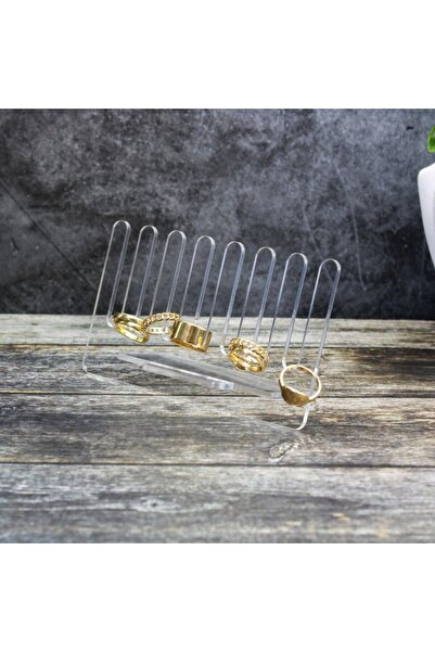 ÇAKRA Akrilik Pleksi Yüzük Standı -Earing holder (10x10cm) 3mm
