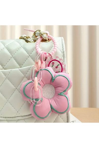 Accessories Vanilla Avenue Stylish Elegant Flower Shaped Cute Home Car Bag Ornament Keychain