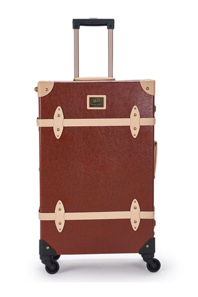 LİMRA Limra Classic Leather 4-Piece Luggage Set, Sizes 28"-24"-20"-13" Inch