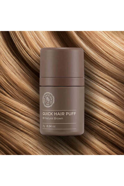 The Face Shop Quick Hair Puff Hair Powder || Natural Brown Color || To Cover Hair Gaps