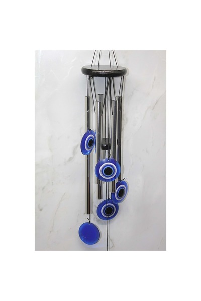 Store Nazar Boncuklu Metal Rüzgar Çanı 75 Cm