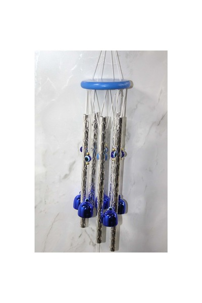 Store Metal Rüzgar Çanı 68 Cm Bahçe Balkon Kapı Girişi Dekoratif Asma Süs Çanı