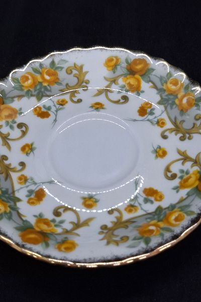 Royal Albert Sheraton Series Marjorie Bone China England Antique Porcelain Coffee Cup Saucer 12cm