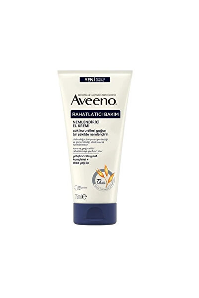 AVEENO Rahatlatıcı ve Onarıcı El Kremi - Kuru Ciltler - 75 ml