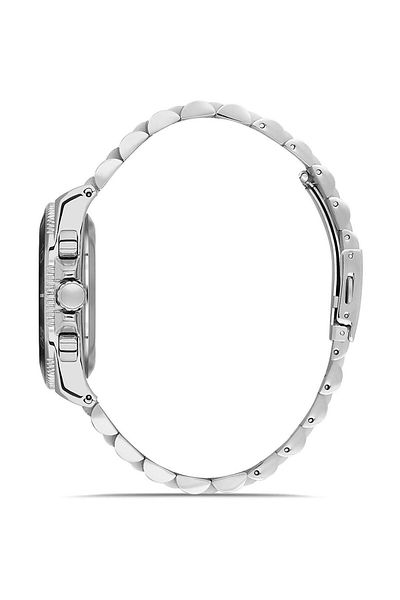 DAVID GUNER Dg-8654Ga-A1 Men's Wrist Watch with Silver Color Stainless Steel Band with Working Function.