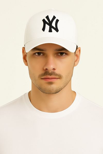CosmoOutlet Men's White New York Logo Hat Adjustable Sports Baseball Cap