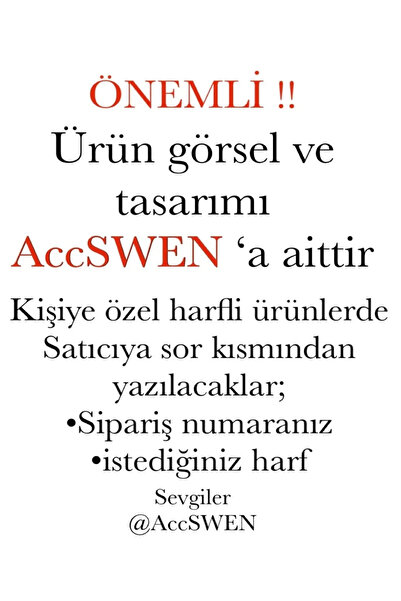 AccSWEN Harfli yengeç burcu kolye burç kolyesi ss damgalı çelik