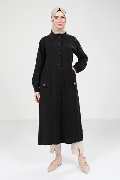 Beyza Black Wear and Go with Pocket Accessories 9353