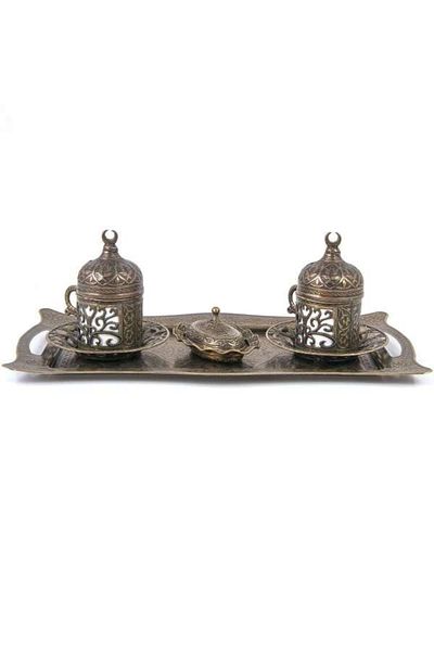 GRANDSTORE Copper Double Coffee Cup Set
