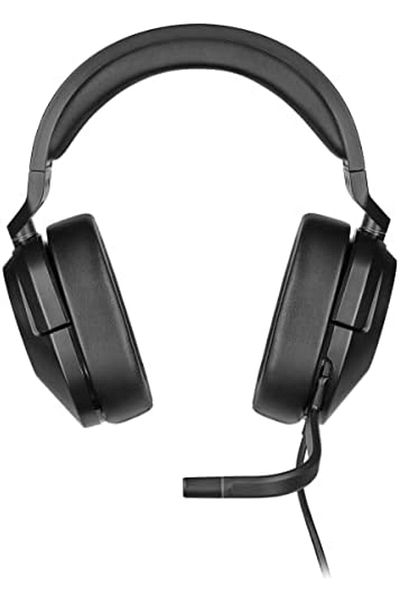 Corsair سماعة رأس ستيريو للألعاب HS55، كربون (الاتحاد الأوروبي)، سلكية، فوق الأذن