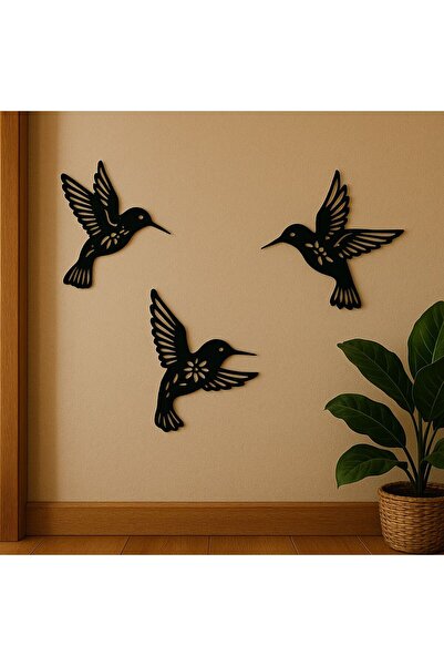 Decorative 3-Piece Bird Wall Ornament