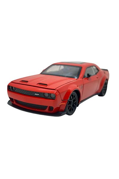 JPT Dodge Charger metal model replica red opens doors, hood, trunk, sounds and lights