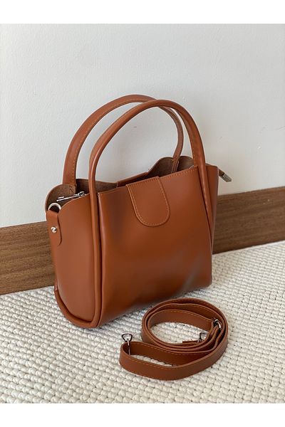Bagzone Women's Shoulder Bag with Extra Circle with Magnetic Closure