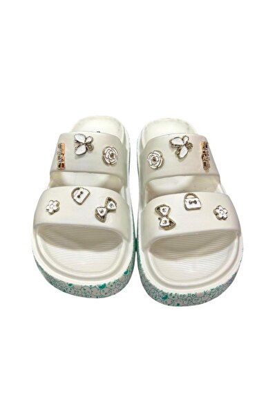 Estiva Akınalbella Accessory Daily Double Striped Slippers