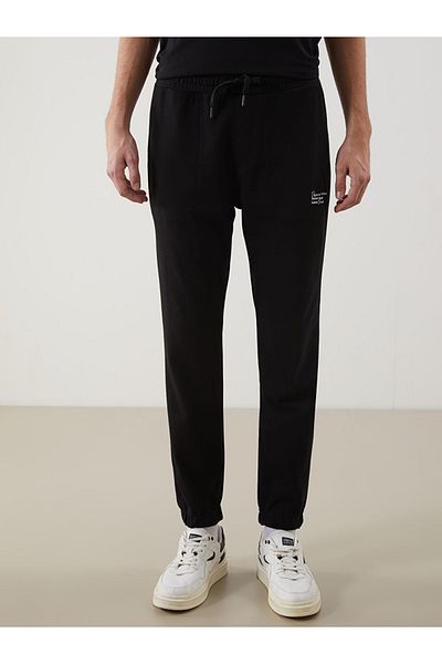 LC Waikiki Ανδρικό αθλητικό παντελόνι Jogger με τυπωμένο ύφασμα Regular Fit 3 Thread