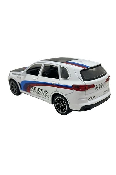 JPT Model Bmw X5 white 1:24 scale opens all doors, trunk and engine hood