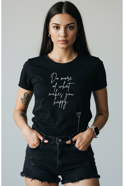 PARUNIV Γυναικείο T-Shirt, σε κάνει ευτυχισμένη